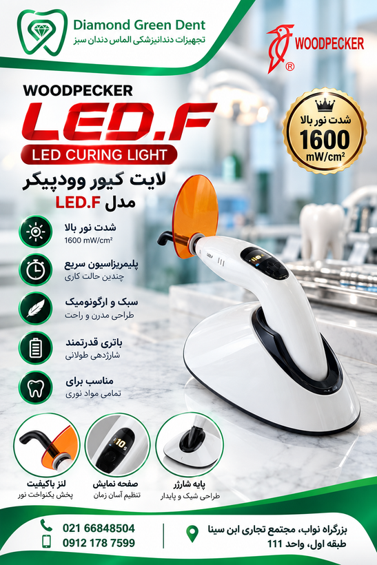 لایت کیور تفنگی LED.F SIM وودپیکر